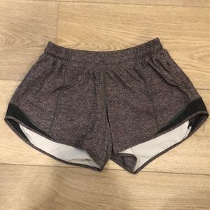 Lululemon Hotty Hot Short Long Size 4 Grey